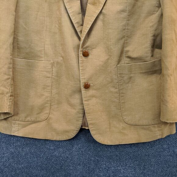Levi's Sportwear Men's Blazer Jacket Brown 44R Long Sleeve Two-Button Vintage - Picture 4 of 13